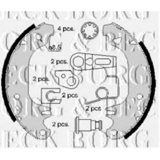 BBS6242 BORG & BECK Комплект тормозных колодок