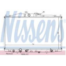 68112 NISSENS Радиатор, охлаждение двигателя