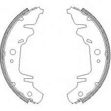 Z4020.00 WOKING Комплект тормозных колодок
