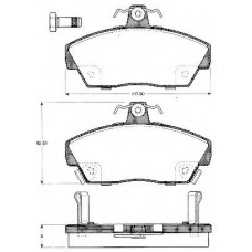 BLF491 QUINTON HAZELL Комплект тормозных колодок, дисковый тормоз