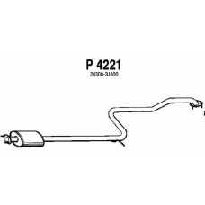 P4221 FENNO Средний глушитель выхлопных газов