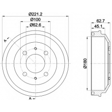 MBD377 MINTEX Тормозной барабан