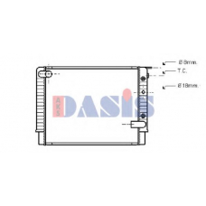 220190N AKS DASIS Радиатор, охлаждение двигателя