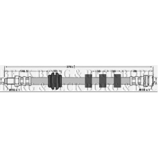 BBH6753 BORG & BECK Тормозной шланг