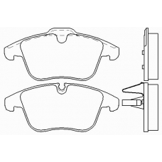 P 36 022 BREMBO Комплект тормозных колодок, дисковый тормоз