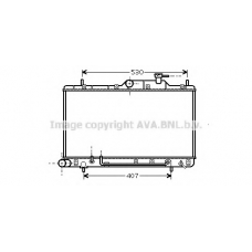 HYA2086 AVA Радиатор, охлаждение двигателя