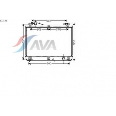 SZ2103 AVA Радиатор, охлаждение двигателя