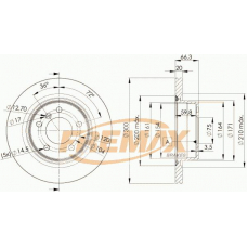 BD-3406 FREMAX Тормозной диск