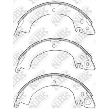 FN6664 NiBK Комплект тормозных колодок