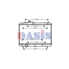 320032N AKS DASIS Радиатор, охлаждение двигателя