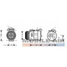 0600K015 VAN WEZEL Компрессор, кондиционер