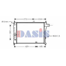 151650N AKS DASIS Радиатор, охлаждение двигателя