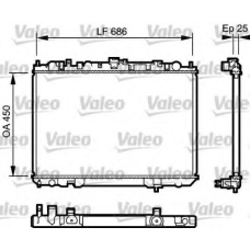 735081 VALEO Радиатор, охлаждение двигателя