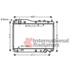 60252204 SCHLIECKMANN Радиатор, охлаждение двигателя