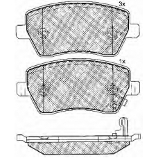 10887 BSF Комплект тормозных колодок, дисковый тормоз