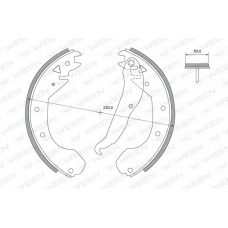 152-2206 WEEN Комплект тормозных колодок