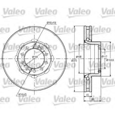 187093 VALEO Тормозной диск