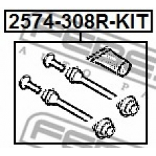 2574-308R-KIT FEBEST Направляющий болт, корпус скобы тормоза