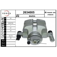 2634005 EAI Тормозной суппорт