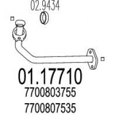 01.17710 MTS Труба выхлопного газа