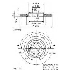 09.9369.11 BREMBO Тормозной диск