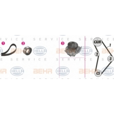 8MP 376 815-811 HELLA Водяной насос + комплект зубчатого ремня