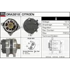 DRA3818 DELCO REMY Генератор
