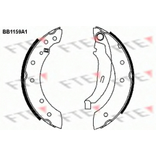 BB1159A1 FTE Комплект тормозных колодок