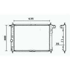 RM0736 EQUAL QUALITY Радиатор, охлаждение двигателя