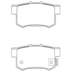 ASN-182 AISIN Комплект тормозных колодок, дисковый тормоз