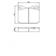 0 986 462 803 BOSCH Комплект тормозных колодок, дисковый тормоз