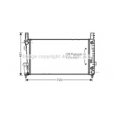 MS2364 AVA Радиатор, охлаждение двигателя