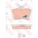GDB1578 TRW Комплект тормозных колодок, дисковый тормоз