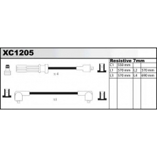 XC1205 QUINTON HAZELL Комплект проводов зажигания