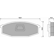 656881 ROULUNDS Disc-brake pad, front