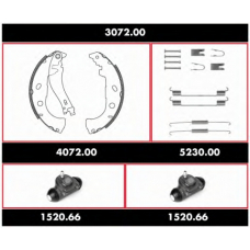 3072.00 WOKING Комплект тормозов, барабанный тормозной механизм