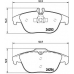 P 50 068 BREMBO Комплект тормозных колодок, дисковый тормоз