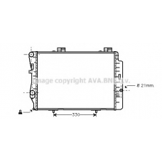 MSA2212 AVA Радиатор, охлаждение двигателя