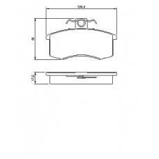 0 986 491 700 BOSCH Комплект тормозных колодок, дисковый тормоз