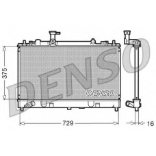 DRM44011 DENSO Радиатор, охлаждение двигателя