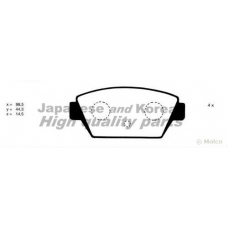 C012-01 ASHUKI Комплект тормозных колодок, дисковый тормоз