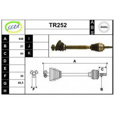 TR252 SERA Приводной вал