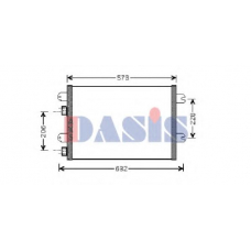 182019N AKS DASIS Конденсатор, кондиционер