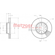 6110441 METZGER Тормозной диск