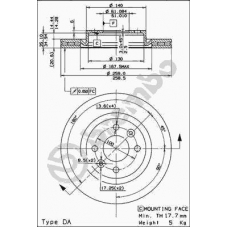 09.5802.24 BREMBO Тормозной диск