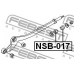 NSB-017 FEBEST Подвеска, рычаг независимой подвески колеса