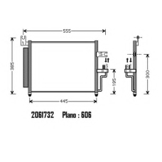 2061732 ORDONEZ Конденсатор, кондиционер