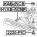 2220-PIC FEBEST Несущий / направляющий шарнир