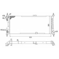 350213588003 MAGNETI MARELLI Радиатор, охлаждение двигателя