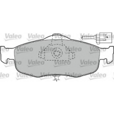 598034 VALEO Комплект тормозных колодок, дисковый тормоз